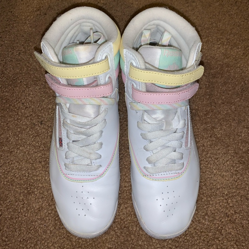 reebok freestyle hi x glow pastel ‘limited edition’ sneakers
